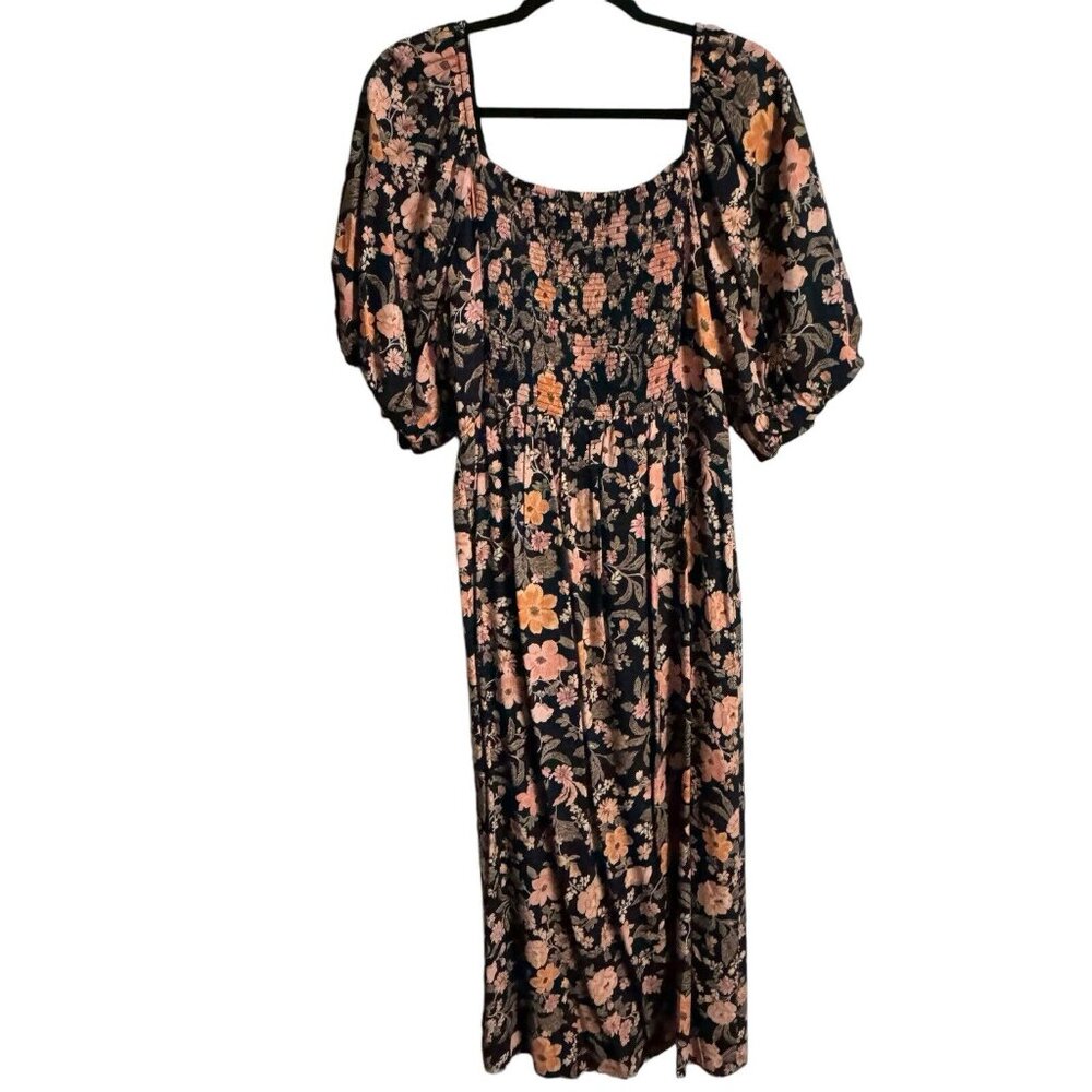 Old navy Women’s Dress XL floral puff sleeve Cottagecore girlhoodcore‎